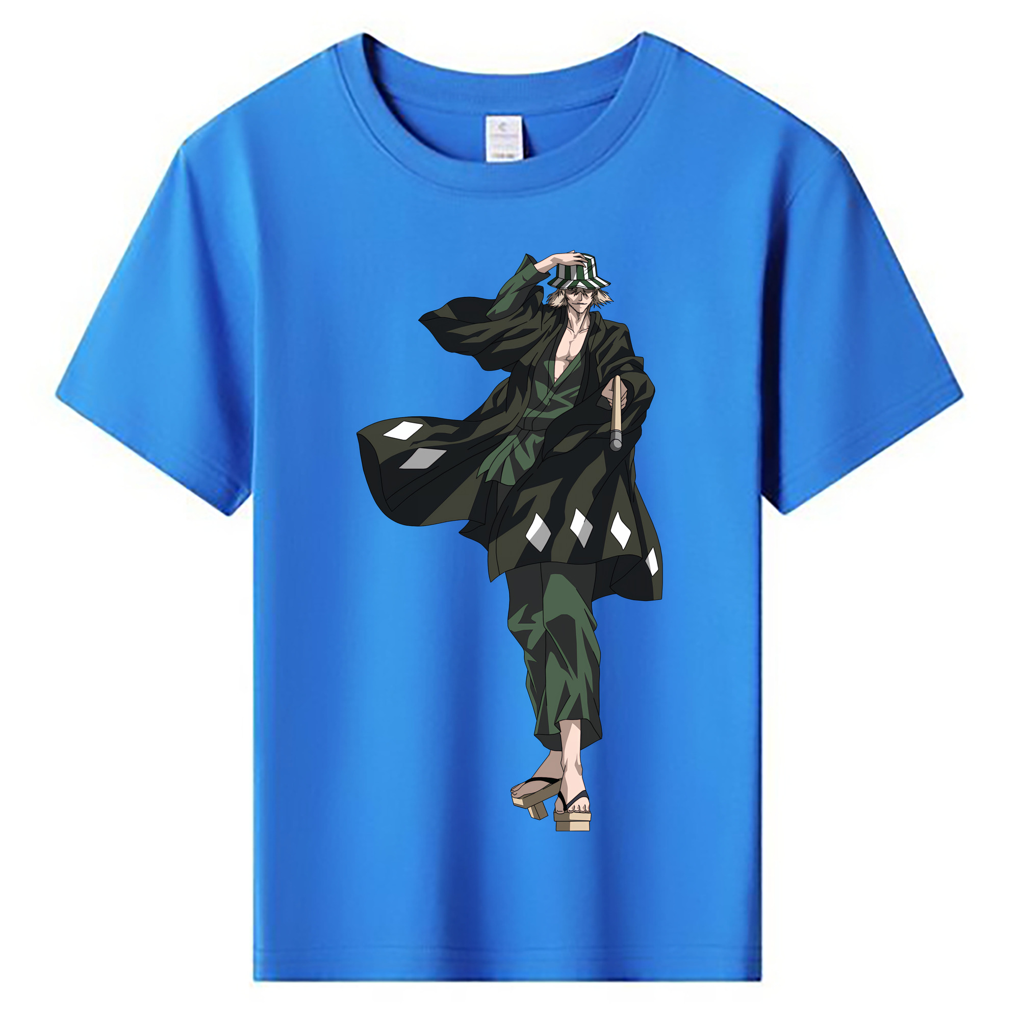 （画像用） "ブリーチ 浦原 喜助（うらはら きすけ） BLEACH Urahara Kisuke " 綿100％キッズTシャツ（フロントプリント）